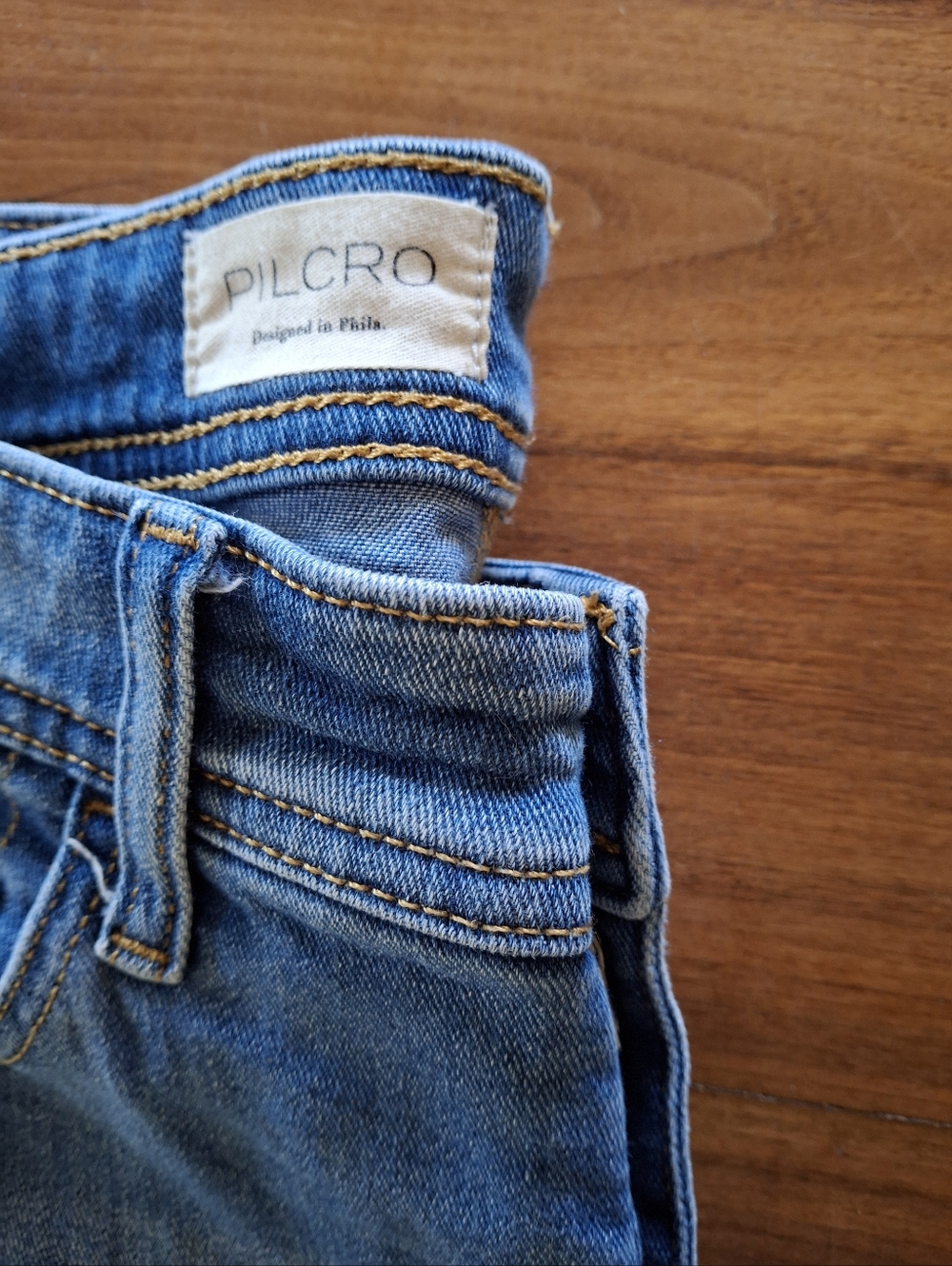 Anthropologie, Pilcro Classic Blue Straight Leg Jeans -   Size 30